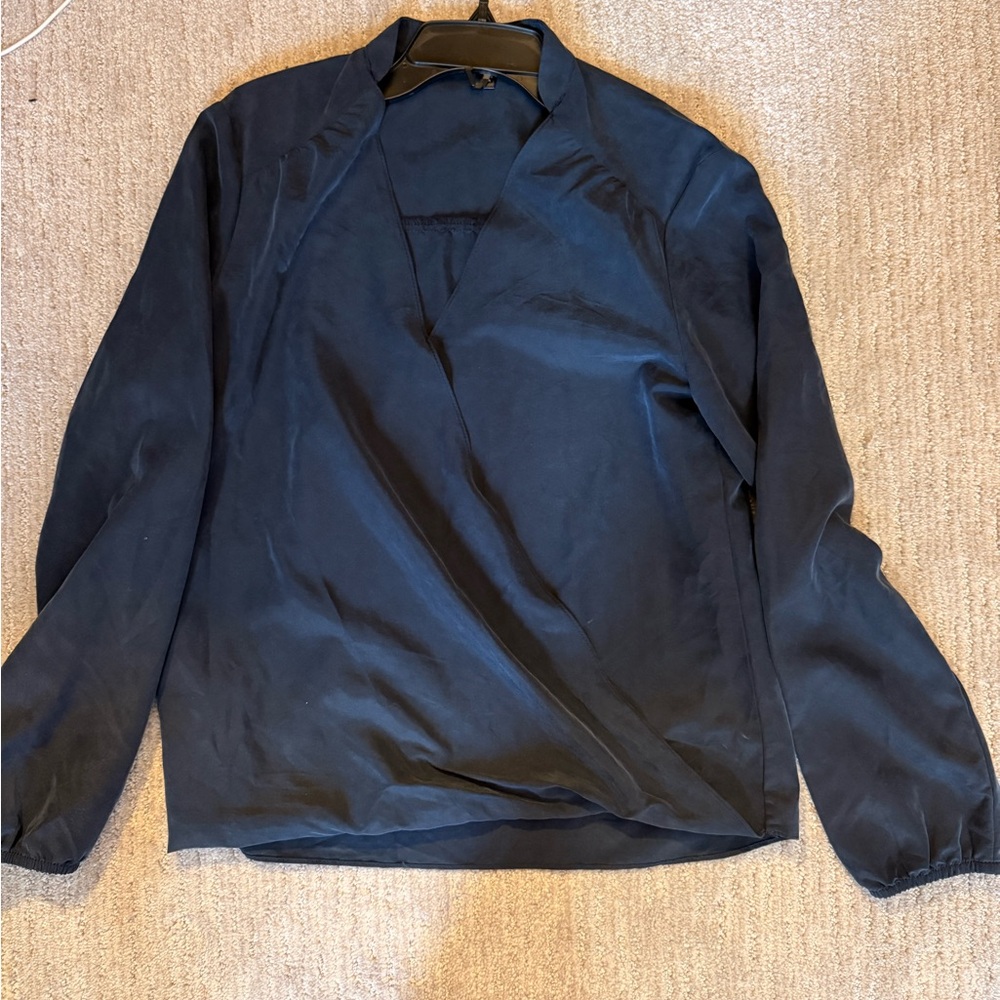 DREW Womens Elegant Navy Blue Shirt